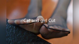 Cat and girl Cut