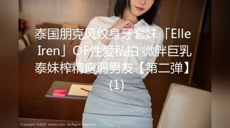 泰国朋克风纹身牙套妹「Elle Iren」OF性爱私拍 微胖巨乳泰妹榨精瘦弱男友【第二弹】 (1)