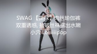 SWAG 【撕袜】肉丝瑜伽裤双重诱惑, 扯破丝袜露出水嫩小穴 Loliiiiipop